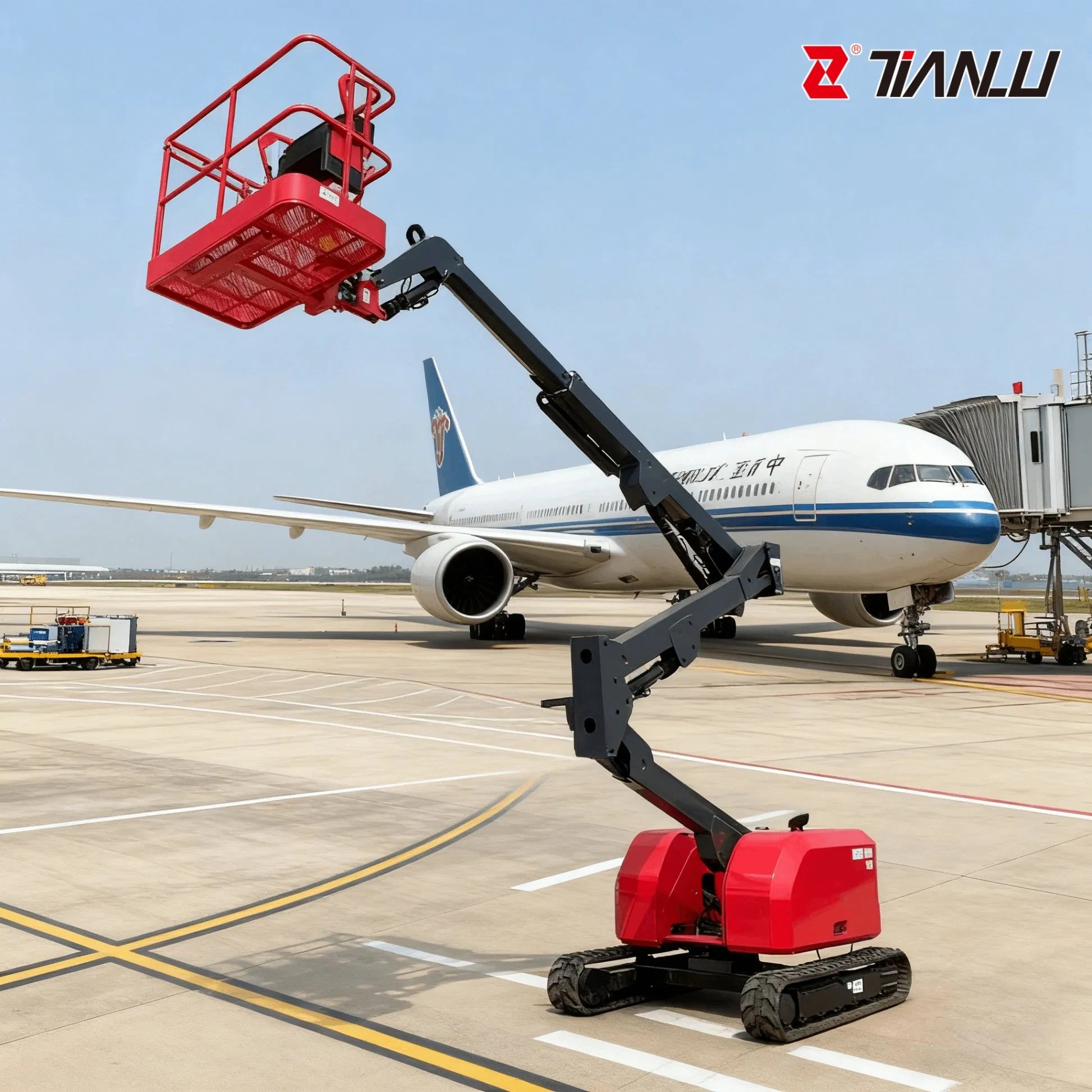 Compact Articulating Crawler Boom Lift for Tight and Crowded Areas
