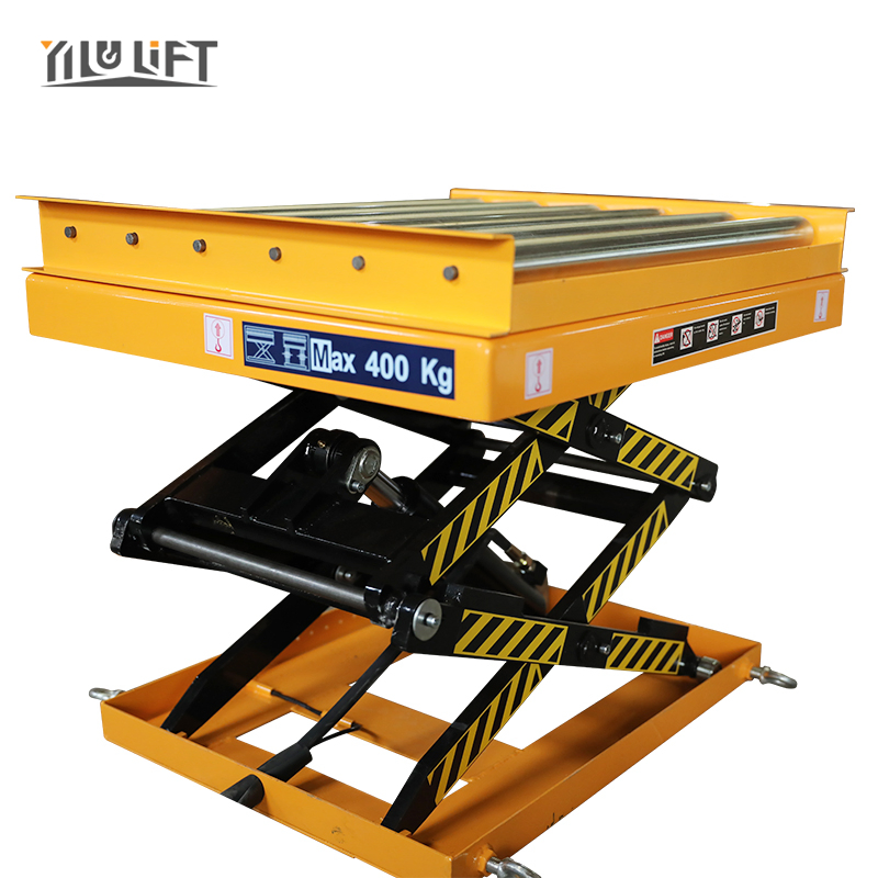 Factory Price Portable Single Scissor Hydraulic Cart Trolley Electric Small Goods Lift Scissor Lift