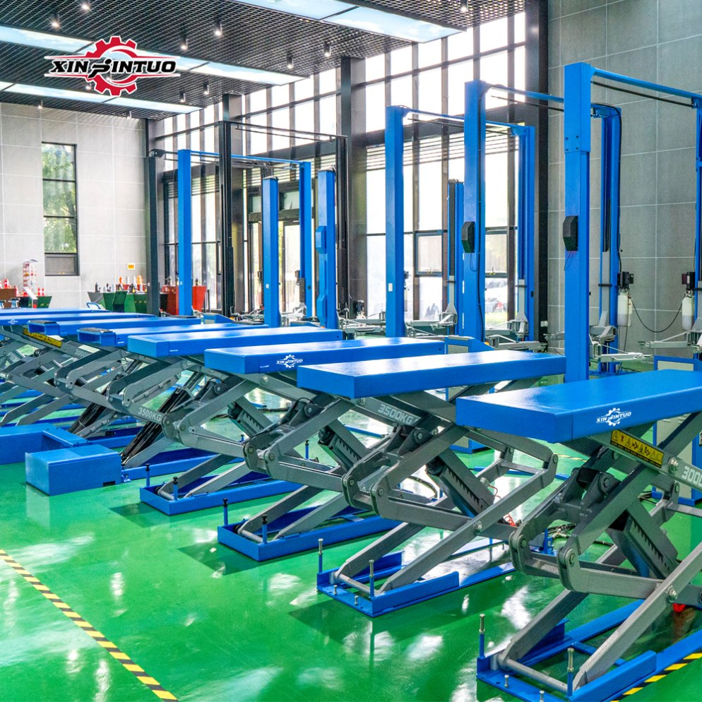 Jintuo Hydraulic Underground Scissor Used Car Lift for Vehicle Service Station Equipment