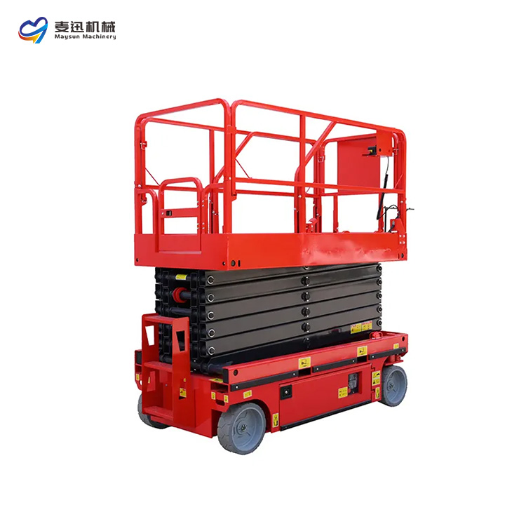 Rough Terrain Electric Diesel Man Lift Tracked Driven Crawler Scissor Lift on Tracks