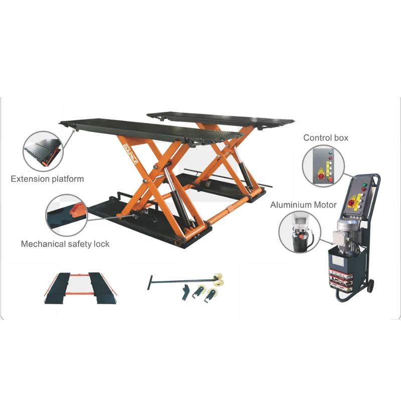Car Lift with CE Portable Hydraulic Scissor Lift Vehicle Service Shop Equipment Auto Lifter Machine