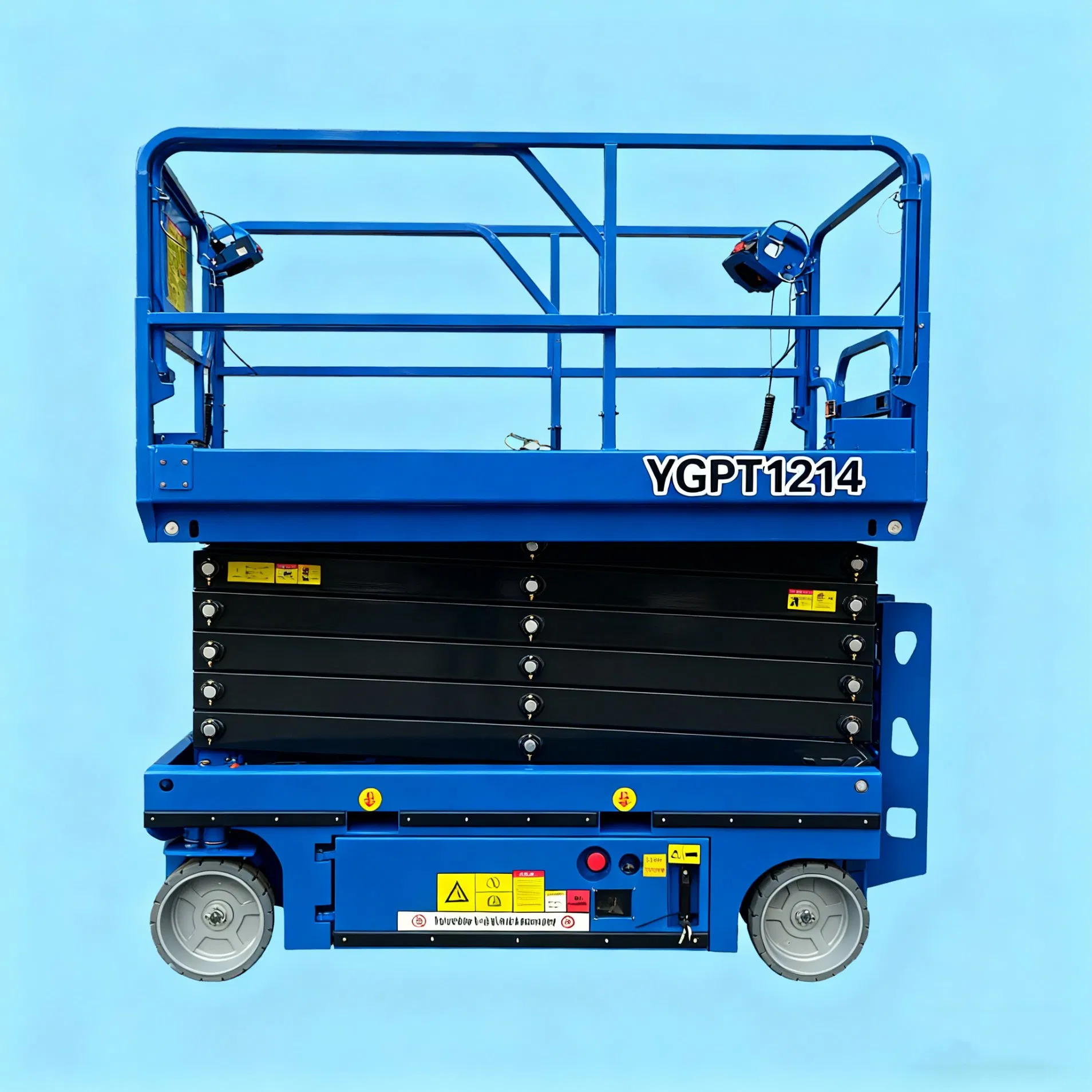 500kg 6m/10m/12m/14m Self-Propelled Battery Powered Electric Aerial Working Platform Table Small Mini Mobile Hydraulic Trailer Scissor Lift with CE