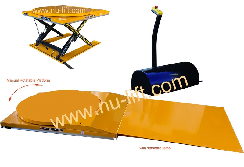 Low Profile Rotating Lift Table Main View