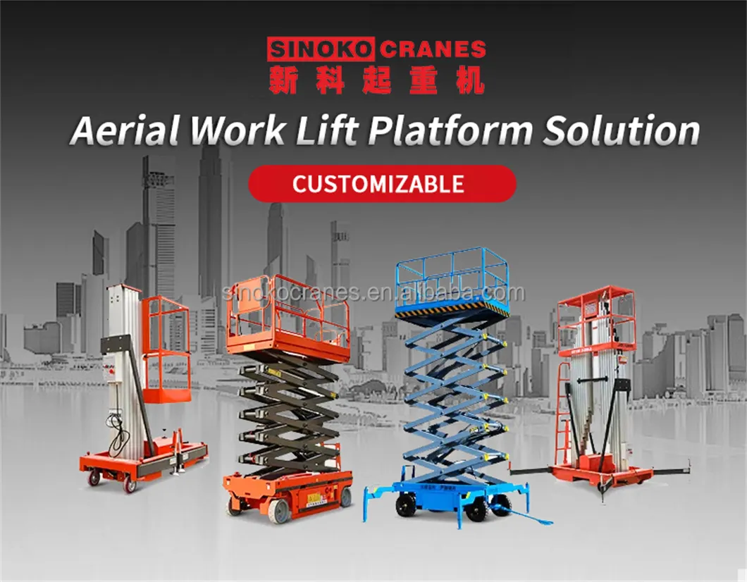 Vertical mobile aluminium alloy lift
