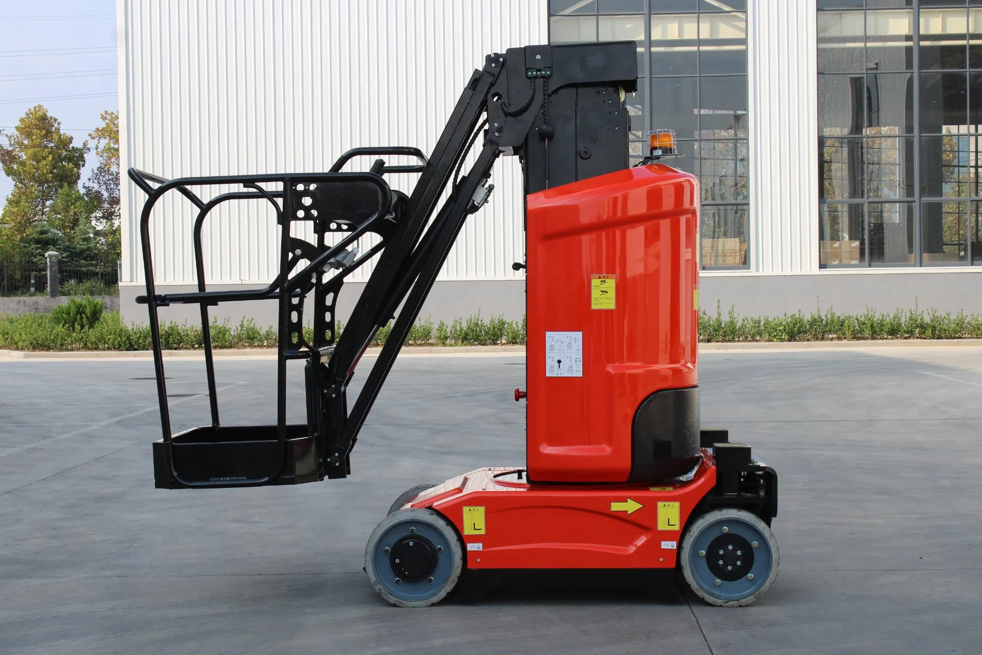 CE Certificated 9.2m Self Propelled Electric Jib Telescopic Vertical Mast Lift with Jib