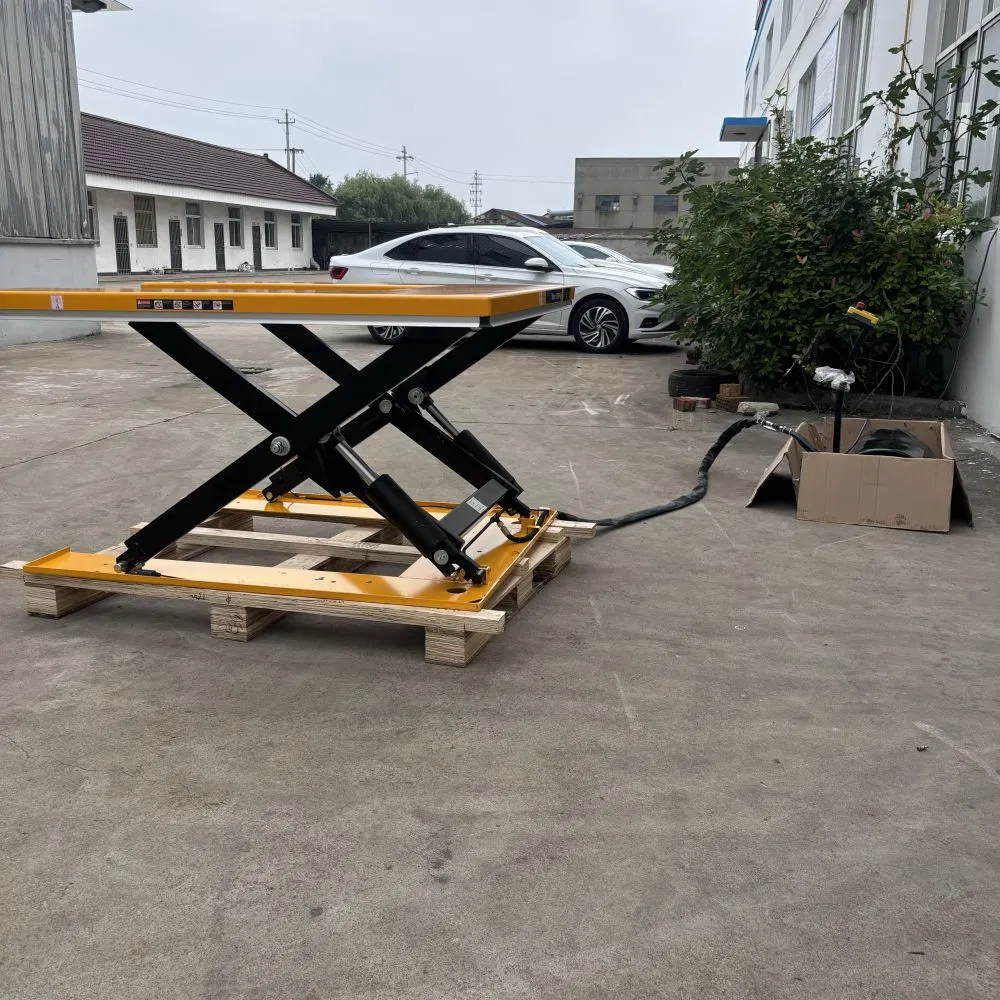 600kg/1t/1.5t/2t Electric Low Profile Scissor Lift Table U-Shape for Lifting Euro Pallet