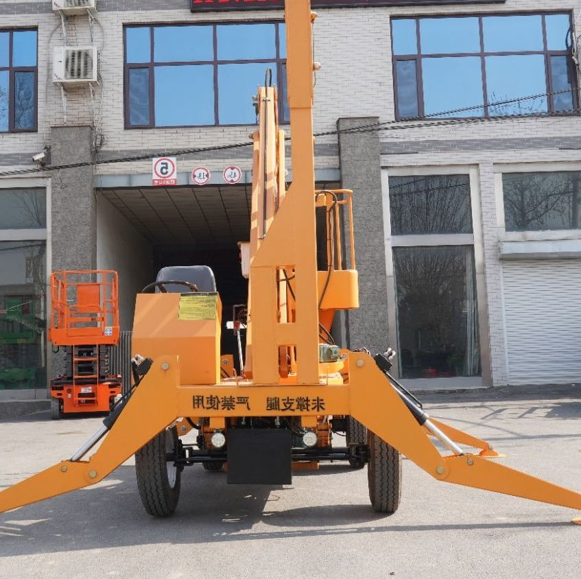 Rough Terrain Self-Propelled Cherry Picker Lift 24m with Four-Wheel Drive System