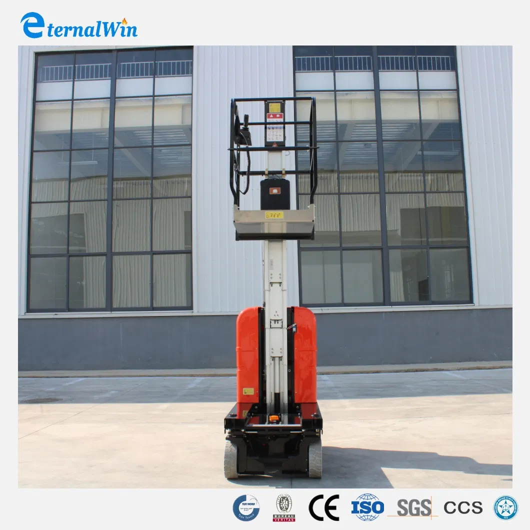 Elevator Movable Aerial Lifting Platform Forklift Style Vertical Mast Lift with Jib Manufacturer's Direct Sales