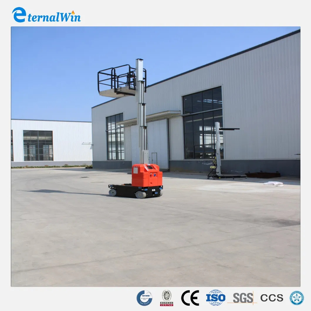 Elevator Movable Aerial Lifting Platform Forklift Style Vertical Mast Lift with Jib Manufacturer's Direct Sales