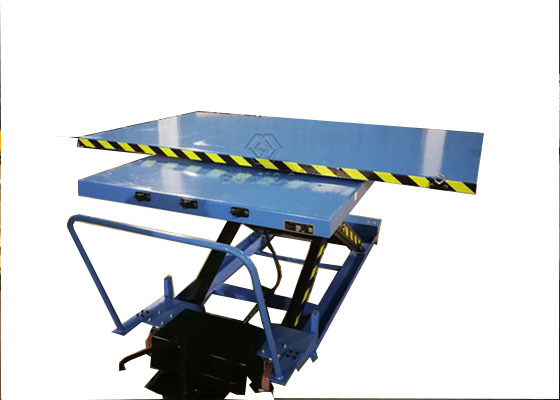 Small Manual Lift Table Low Profile Rotary Hydraulic Foot Pump Lift Table