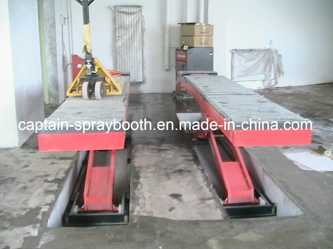 Car Lift in Scissor Type with Aligner Garage Equipment Auto Painting Repair Equipment Car Lifting Machine Auto Vehicle Tire Service Lifting Machine