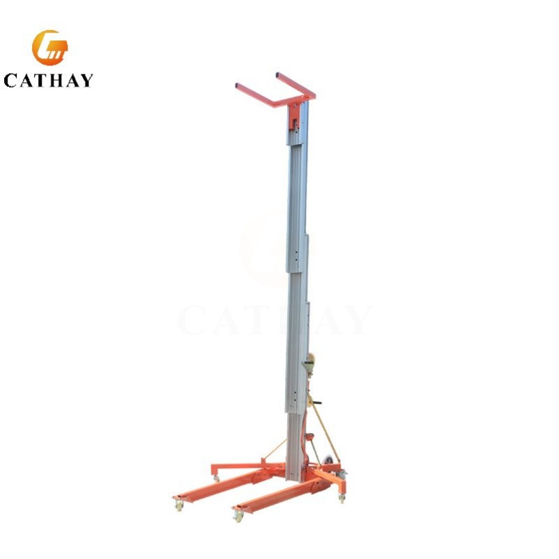 Cathay Brand 340kg 320kg 300kg 280kg Portable Aluminum Alloy Manual Material Lift