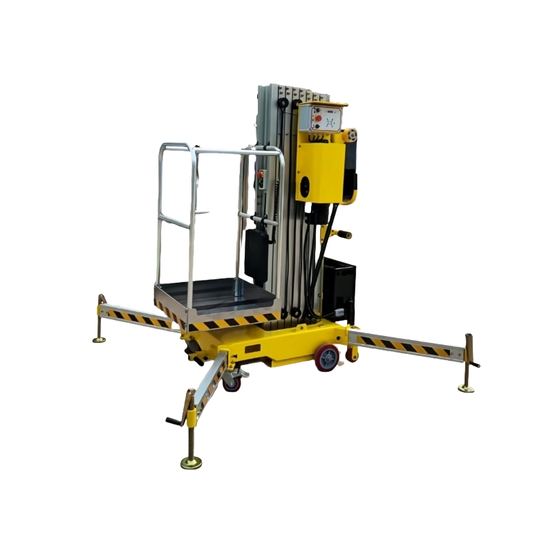 Electric Hydraulic Mast Lift Small Mobile Aerial Work Platform