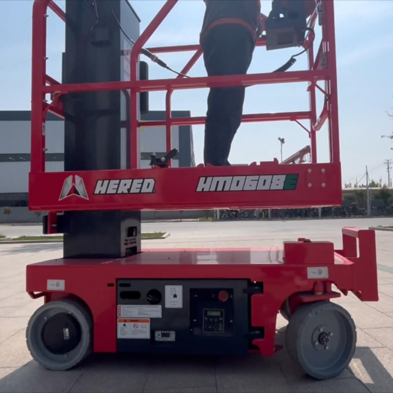 High Precision Vertical Mast Lift with Overload Sensing System