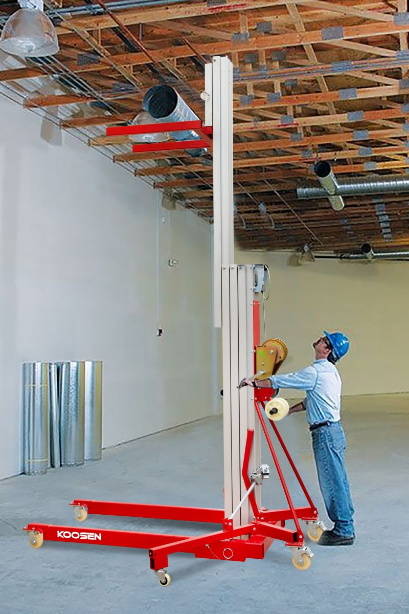 Material Lifting Equipment Manual Man Lift Aluminum Work Platform Lift