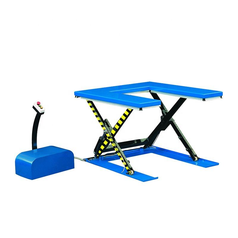 Good Price High Quality U Shape Electric Lift Table U Shape Low Profile Scissor Lift Table