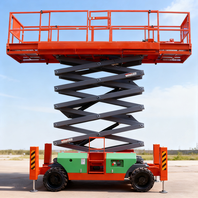 High Reach Rough Terrain Scissor Lift 2025 Outdoor Scissor Lift for Sale