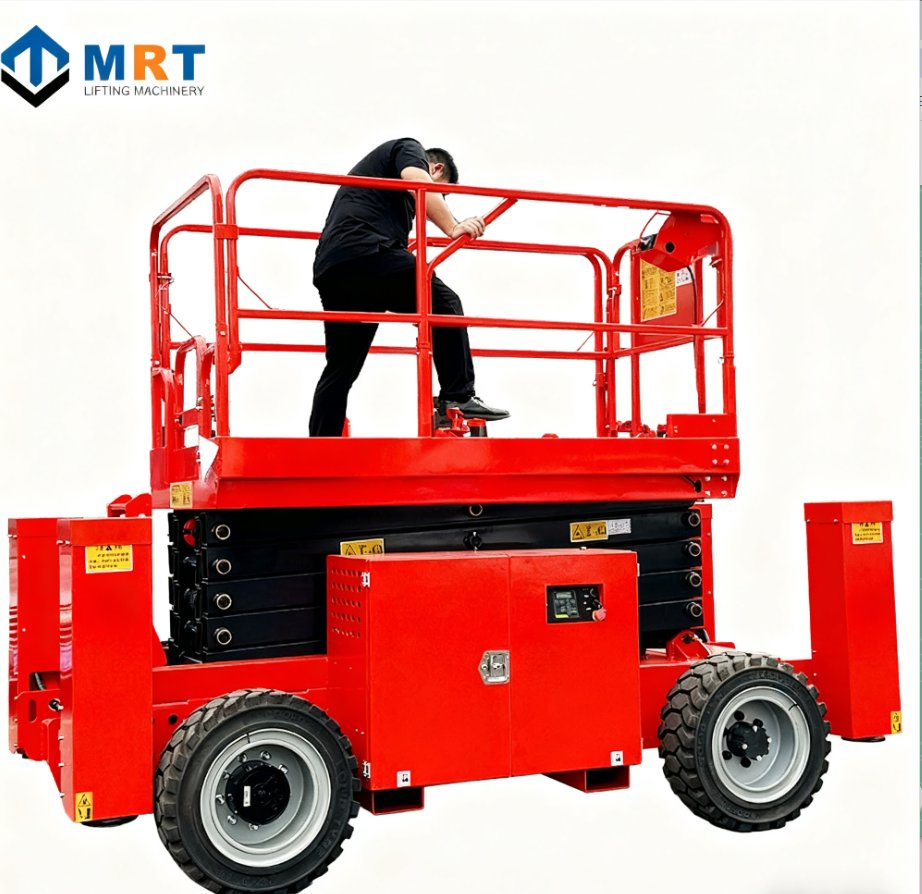 Hydraulic Rough Terrain Lift with Solid off-Road Tires Self Propelled Lift