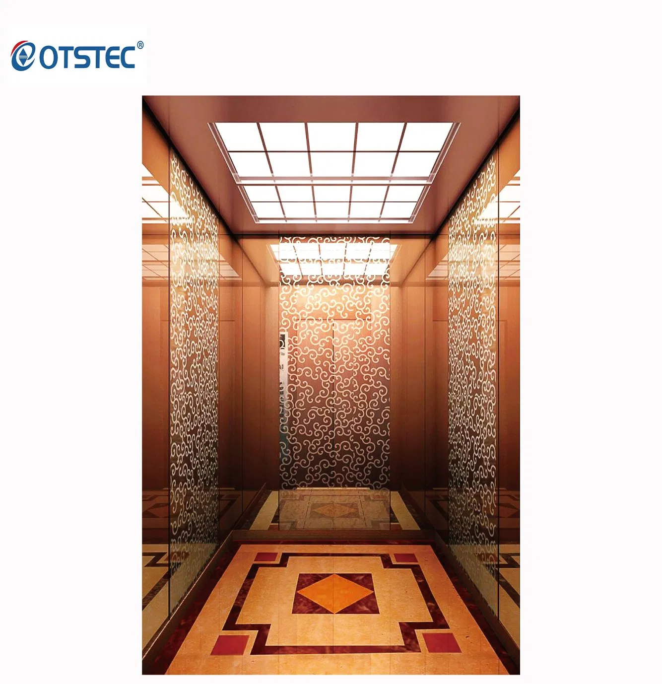Otstec 5 Stops 5 Floors Cheap Small Home Elevator Residential Lift for Small Villa House Apartment