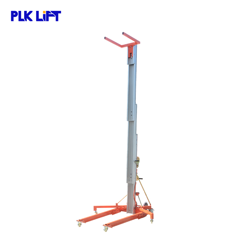 Manual Aluminum Cargo Lift for Material Handling