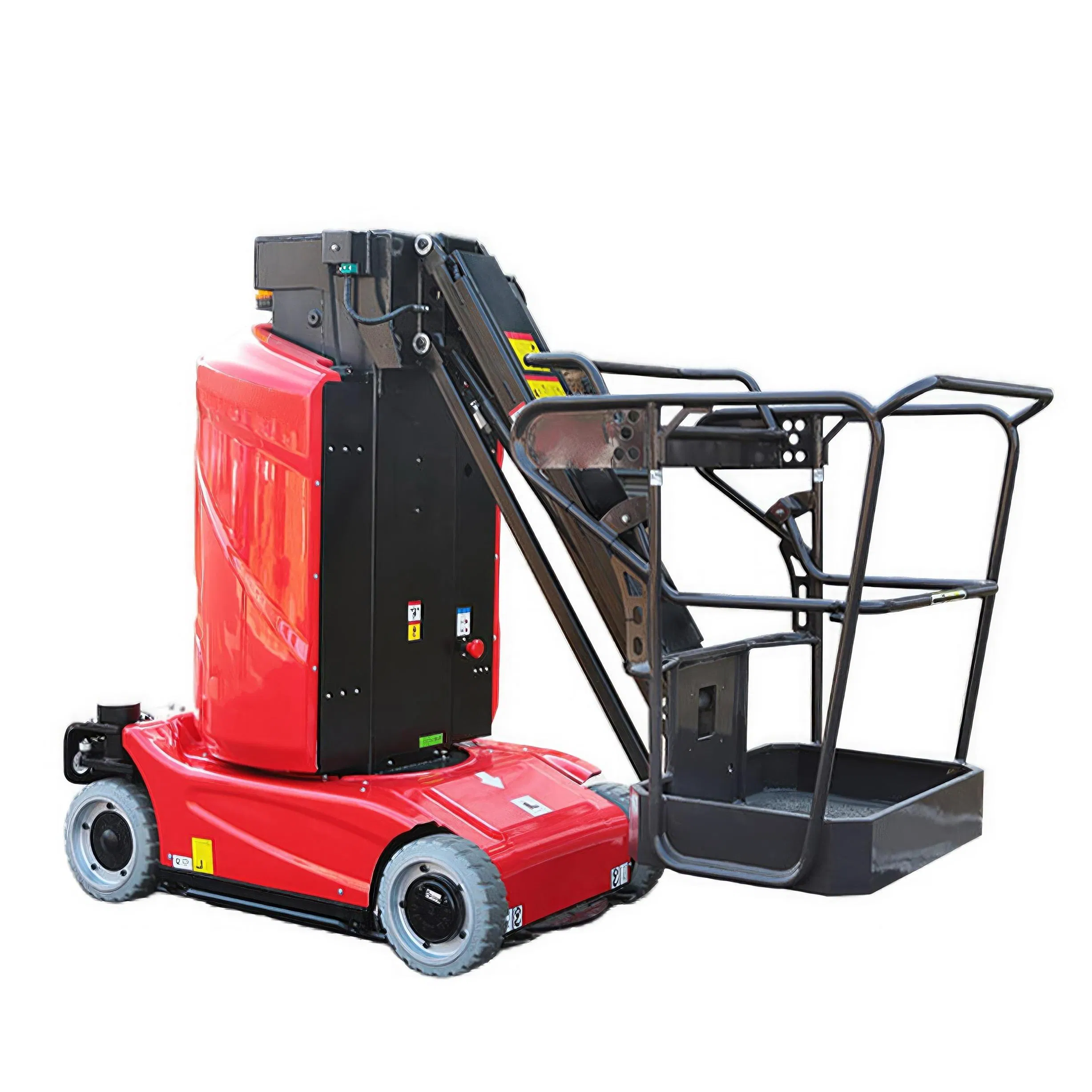 CE Certificated 9.2m Self Propelled Electric Jib Telescopic Vertical Mast Lift with Jib