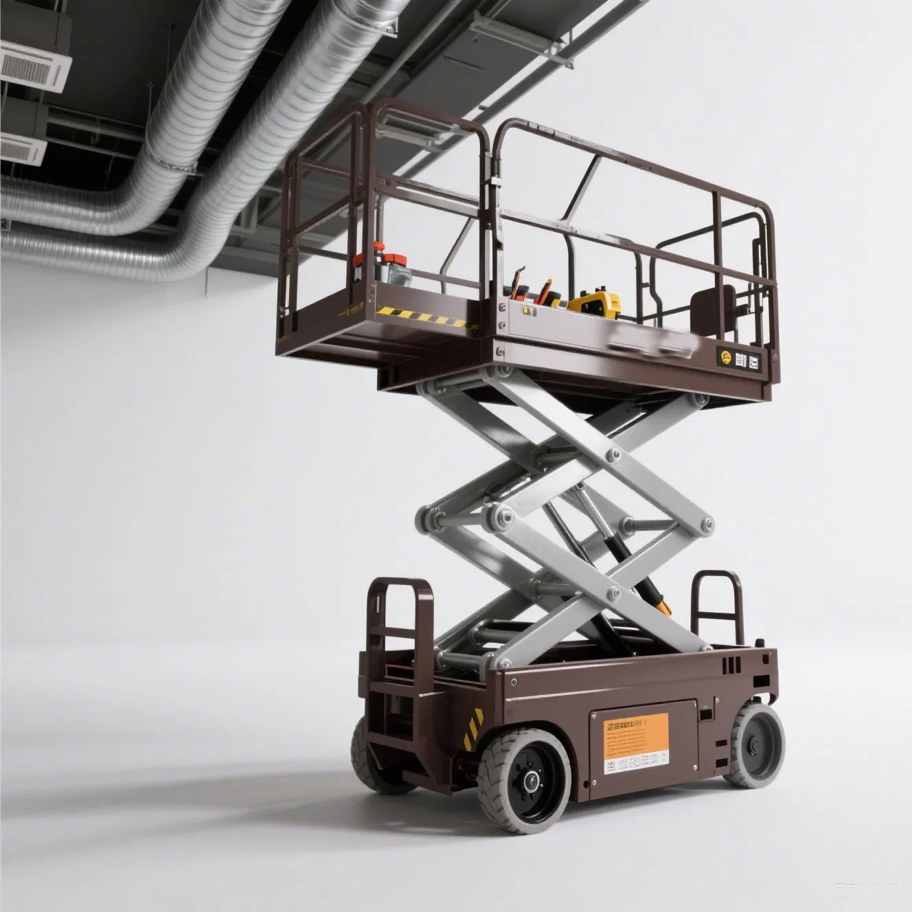 Durable 15m 680kg Aerial Work Platform Diesel Rough Terrain Scissor Lifts Xg1523rt