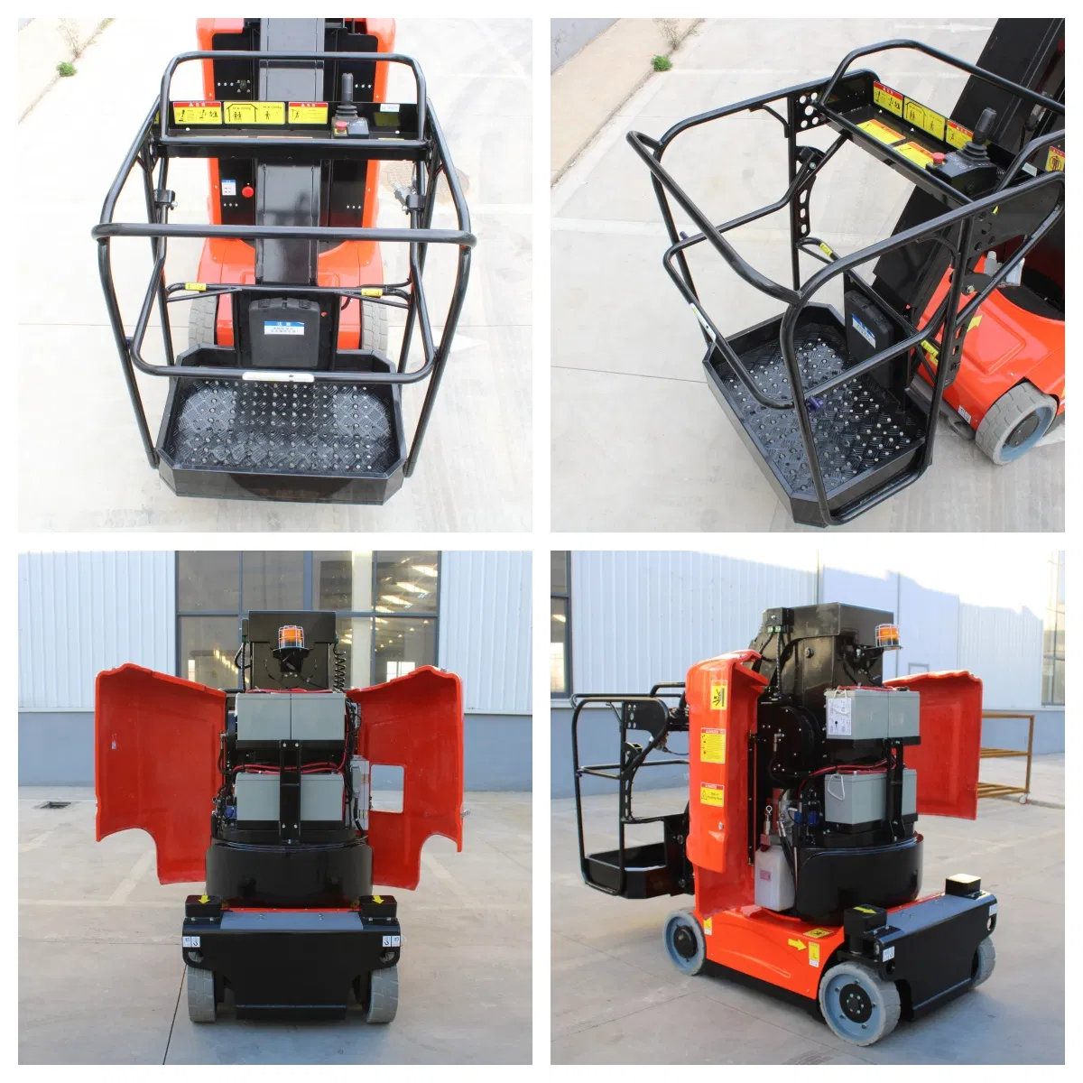 200kg 5m 6m 8m Small Aerial Boom Lift Mini Self Propelled Man Lift Vertical Work Platform Single Mast Lift