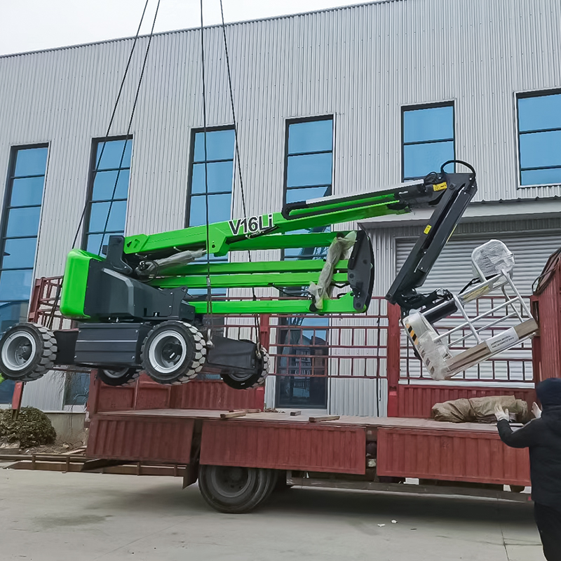 Innovative 0.7m Width 1.4m Length Articulating Boom Lift for Smart Narrow Space Work