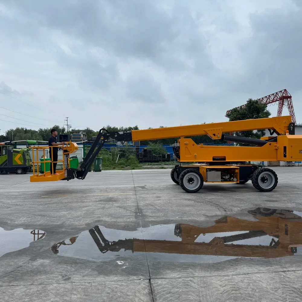 Aerial Ladder Equipment with Hydraulic Telescopic Boom Lift and Knuckle Articulating Joints