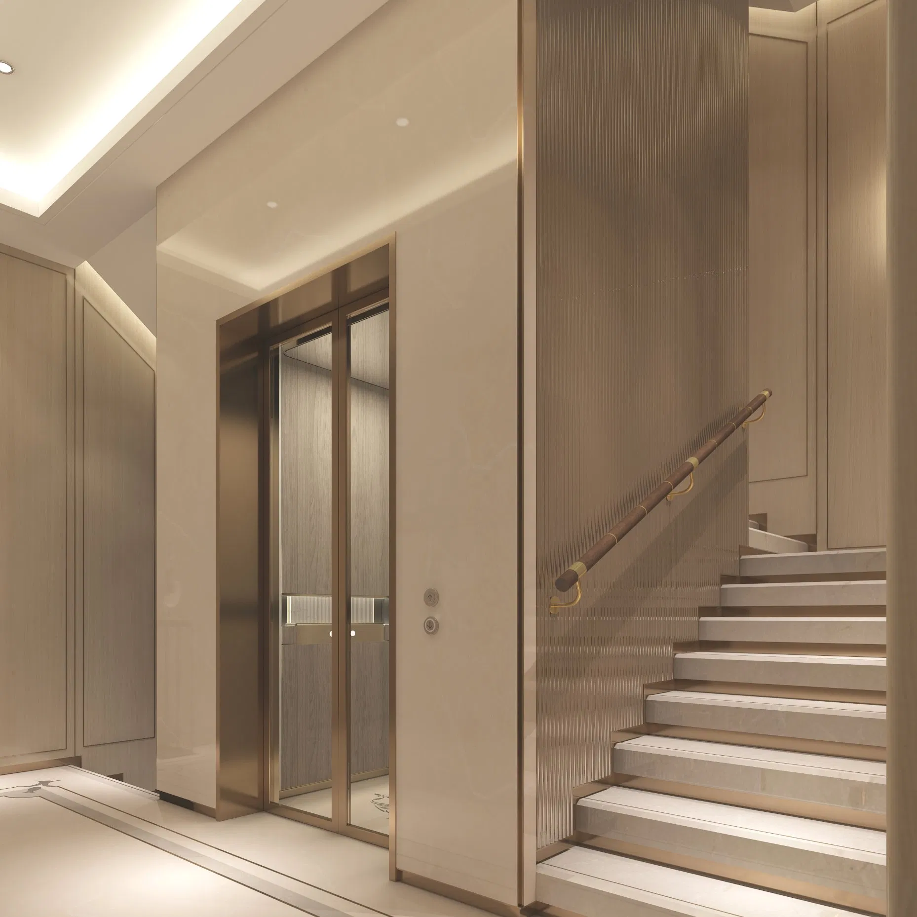 in Home Passenger Elevators Machine Roomless Residential Elevator Lift for House