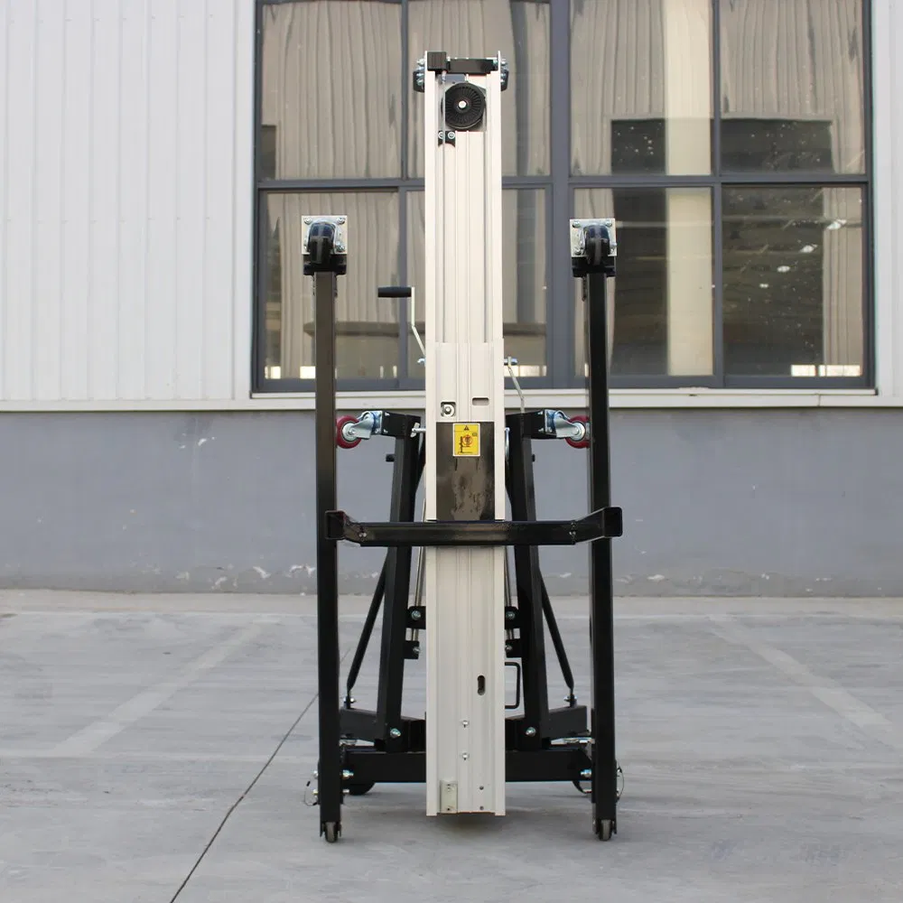 Manual Lifting Cargo Platform 400kg Aluminum Alloy Material Lift for Exhibition Hall