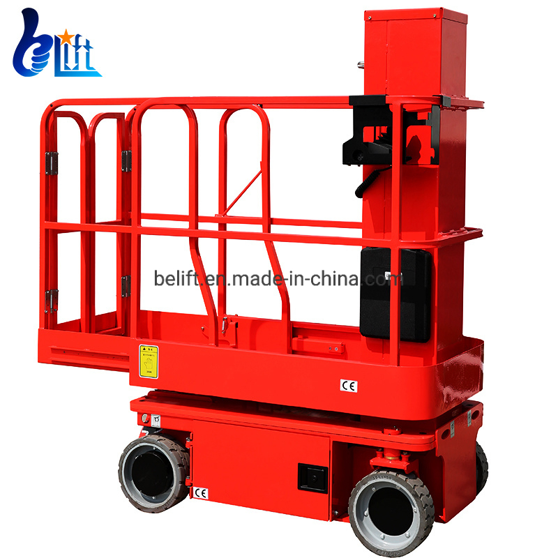3.6-6m Hydraulic Aerial Man Construction Work Platform Telescopic Electric Vertical Mast Lift