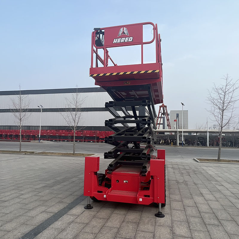 Best Selling Model 22m Diesel Rough Terrain Scissor Lift From China