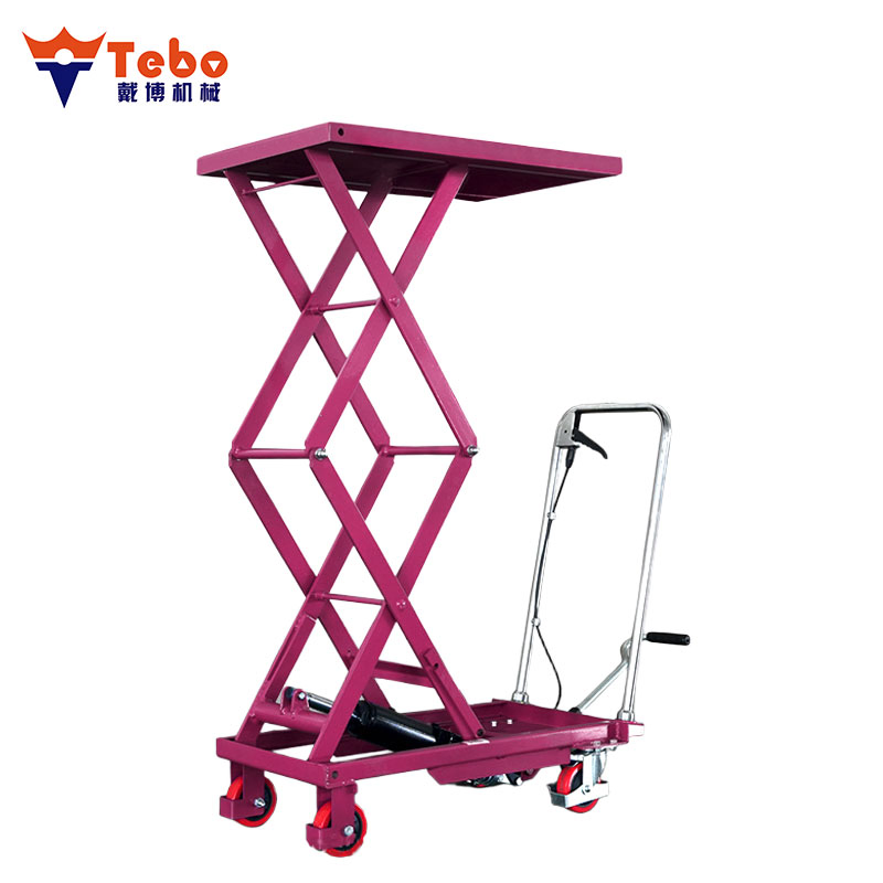 Hydraulic Scissor Trolley Lift for Warehouse Vehicle Maintenance Service Operations