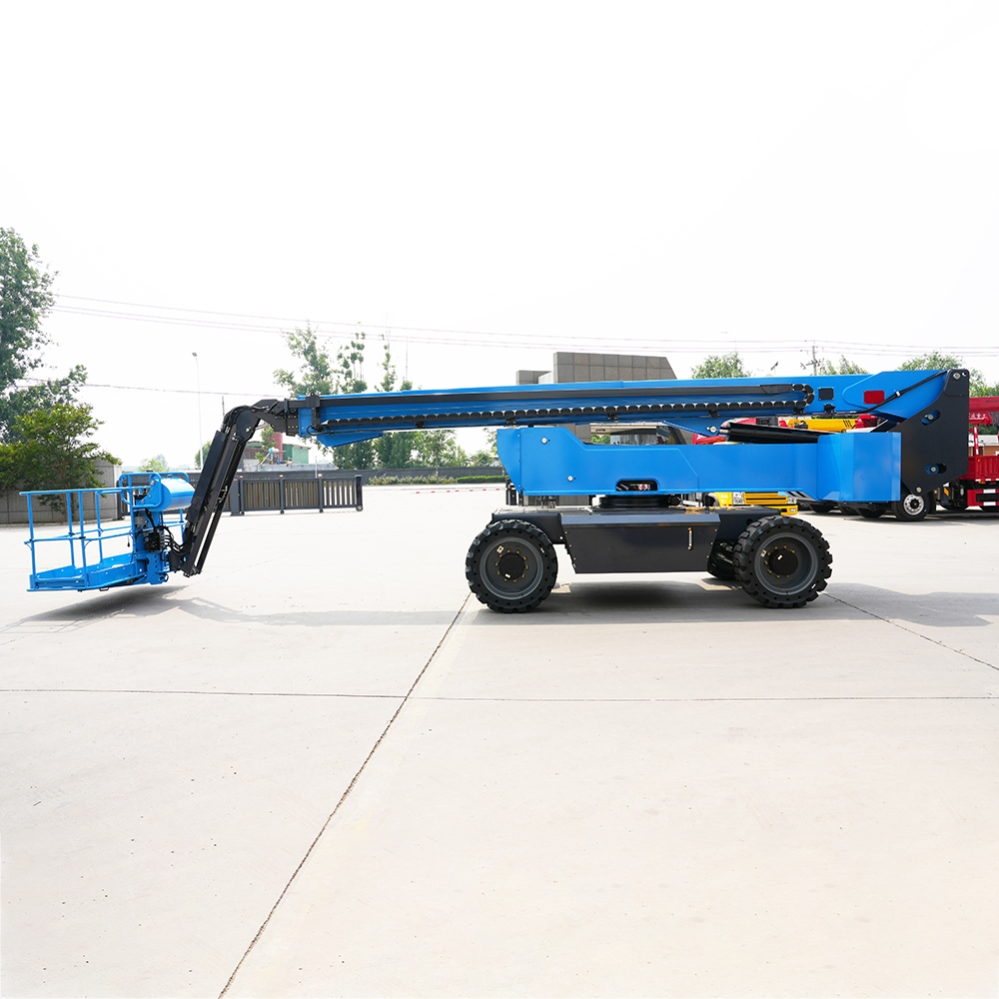 New Arrival 10m-28m Electric Articulated Lift Boom Arm Platform Man Aerial Working Telescopic Boom Lifts Self Propelled Boom Lift