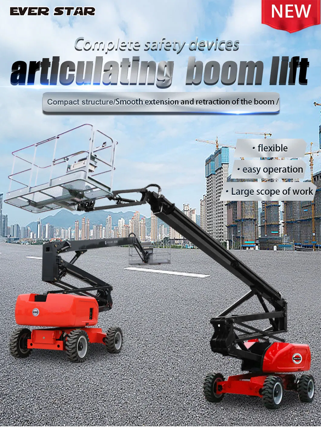 Articulating Telescopic Boom Lift