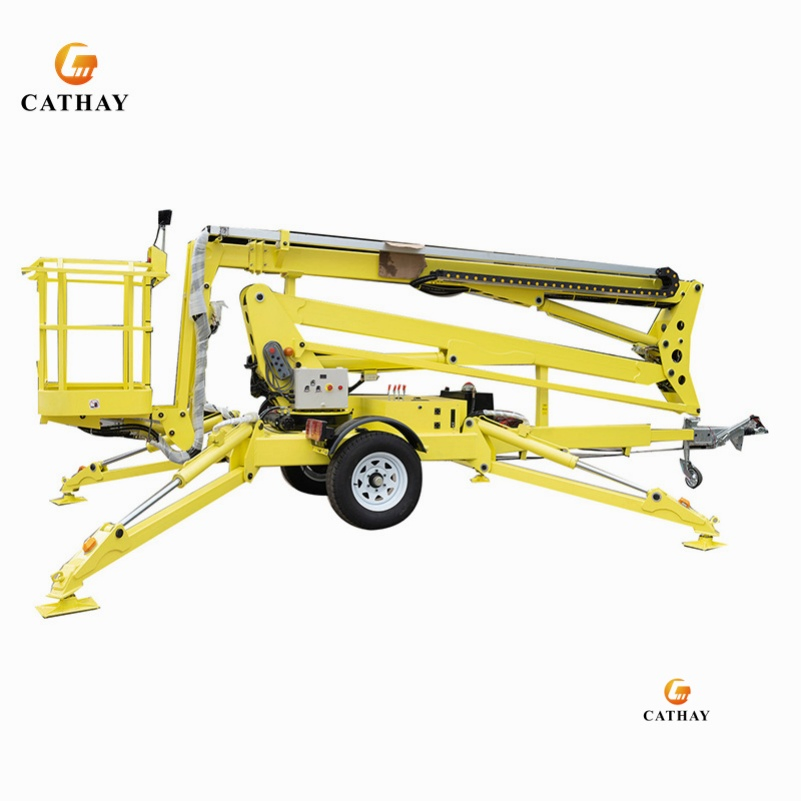 Towable Boom Lift Trailer Mounted Boom Lift with High Reach Articulating Arm