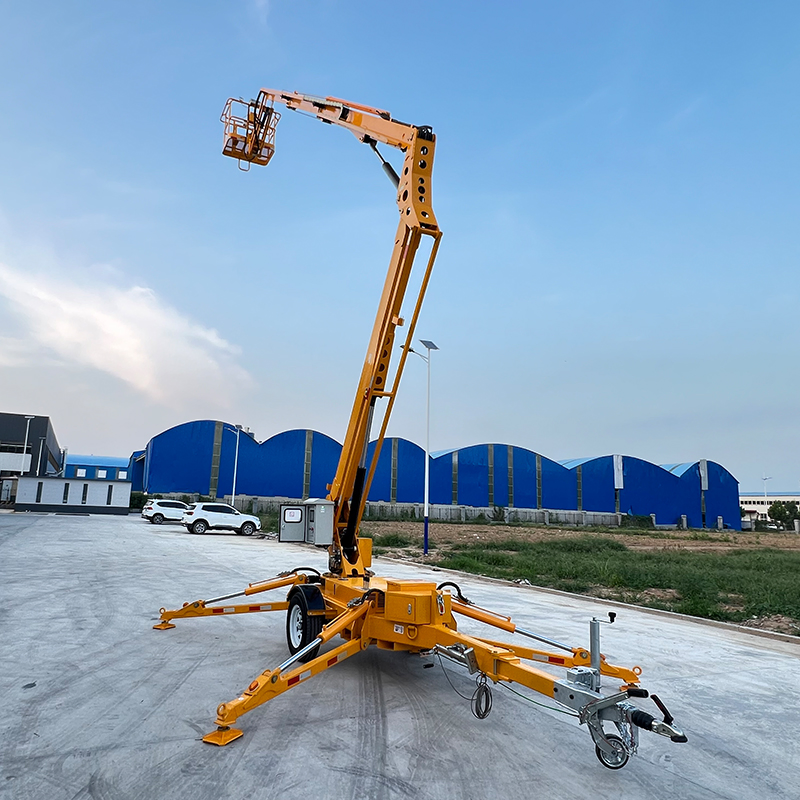 CE 12-24m Trailer-Mounted Towable Articulated Telescopic Spider Lift Man Lift Self-Propelled Electric Hydraulic Aerial Work Platform Cherry Picker Boom Lift
