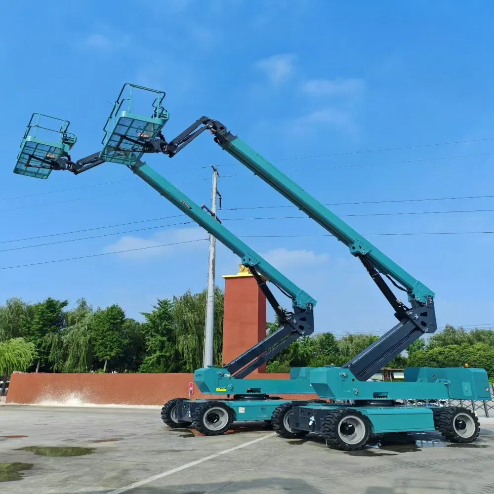 Aerial Ladder Equipment with Hydraulic Telescopic Boom Lift and Knuckle Articulating Joints