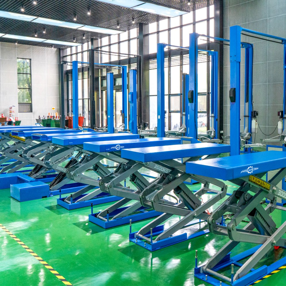 Jintuo Hydraulic Underground Scissor Used Car Lift for Vehicle Service Station Equipment