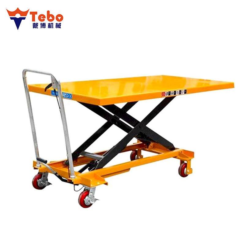 Hydraulic Scissor Trolley Lift for Warehouse Vehicle Maintenance Service Operations
