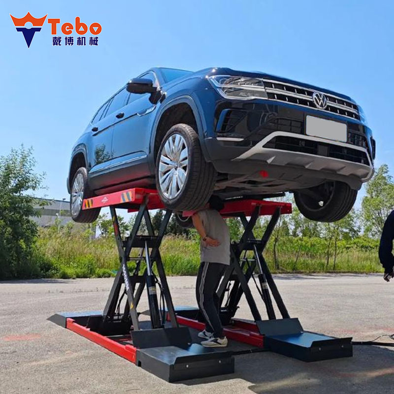 Scissor Auto Lift with High Load Capacity for Vehicle Service