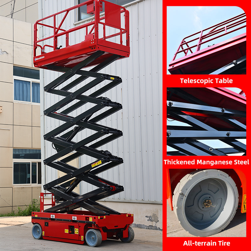 4m 6m 8m 10m 12m 14m Genie Man Lift Aerial Work Platform Electric Hydraulic Small Self Propelled Scissor Lifts for Sale
