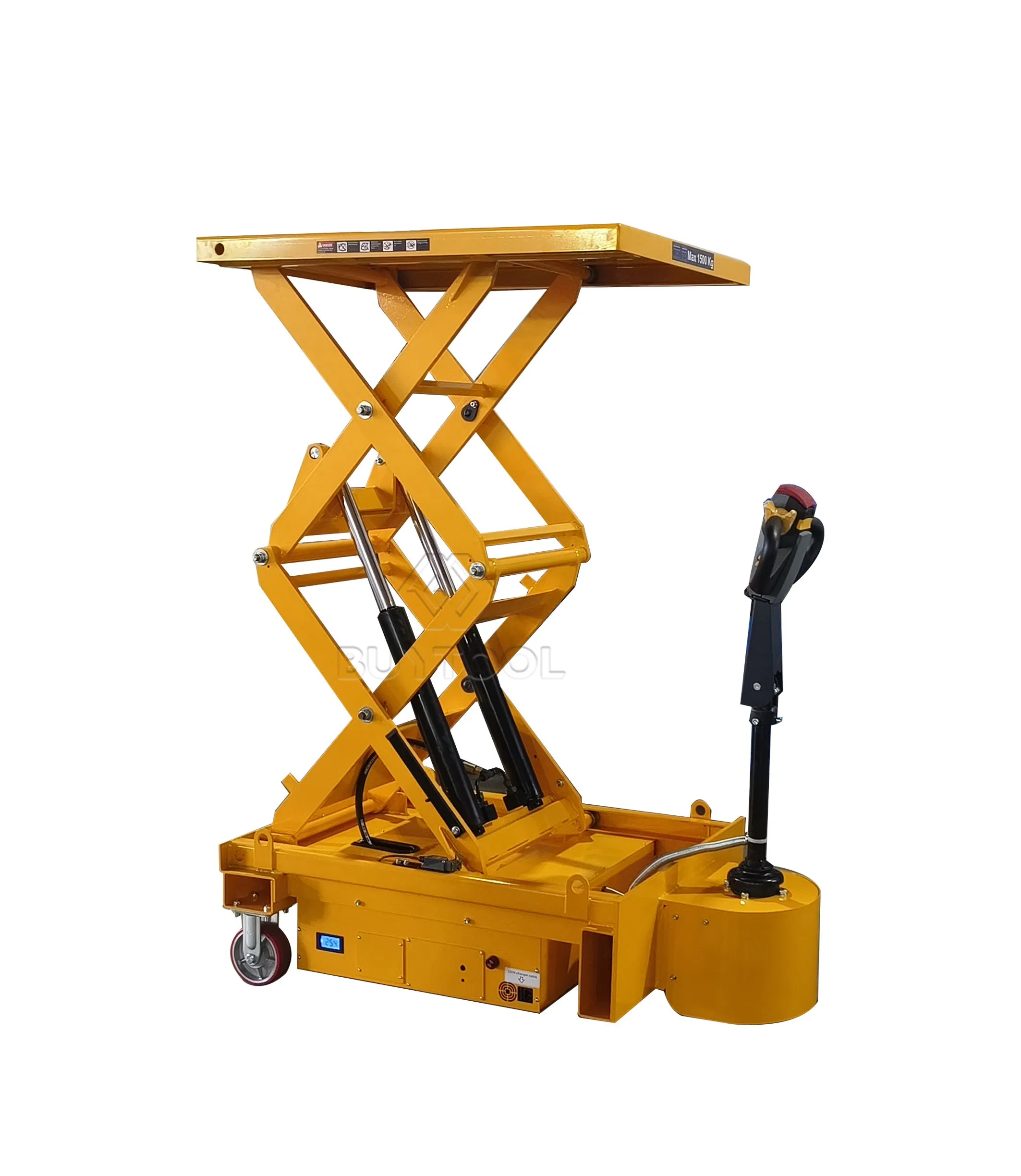 Handle Adjustable Hydraulic Small Truck Goods Transporting Scissor Lift Table