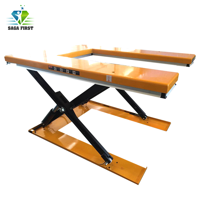 500kg 1000kg U Type Low Profile Electric Lift Table for Pallet