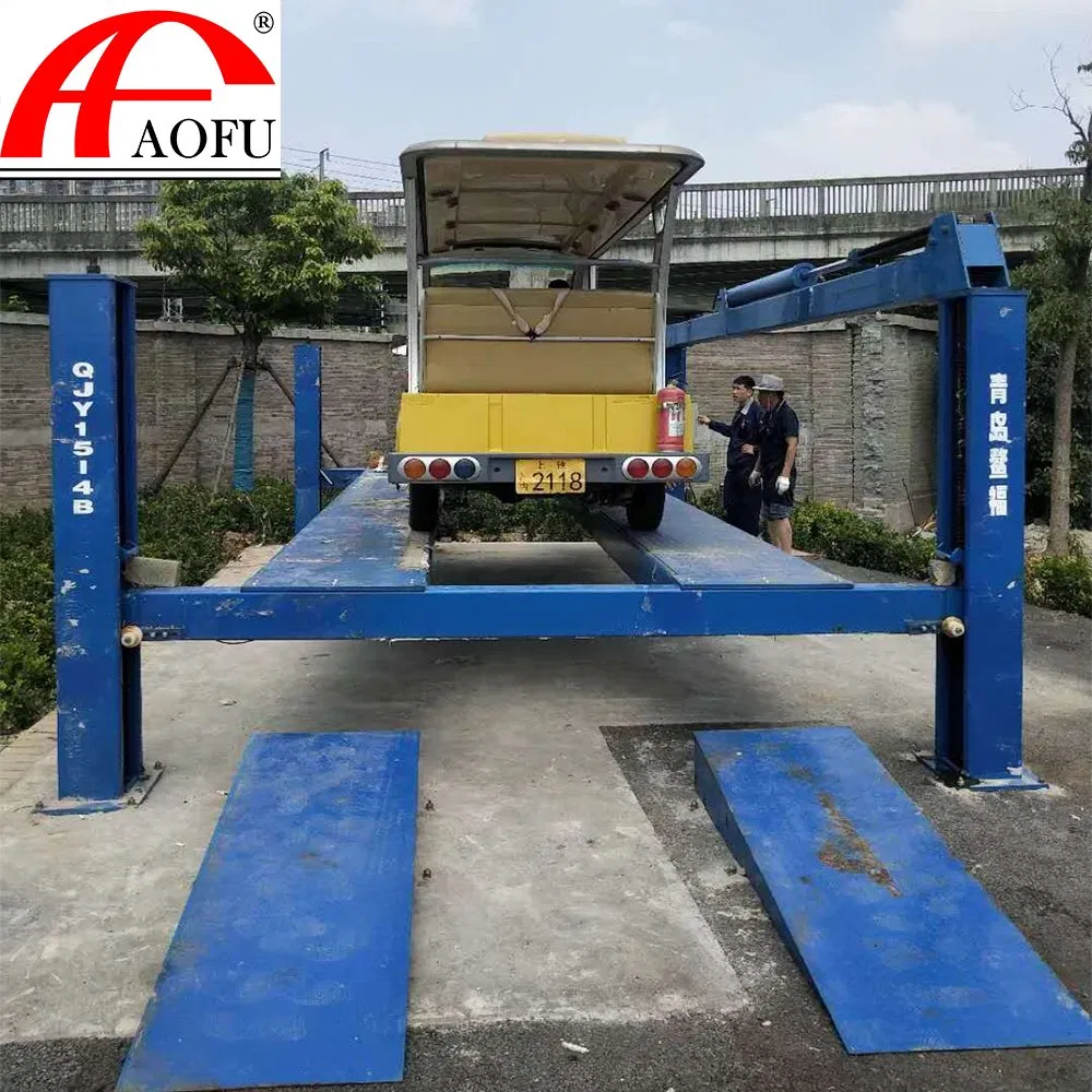 Customized 4 Post Hydraulic Vehicle Garage Lift for Car Service &Repair