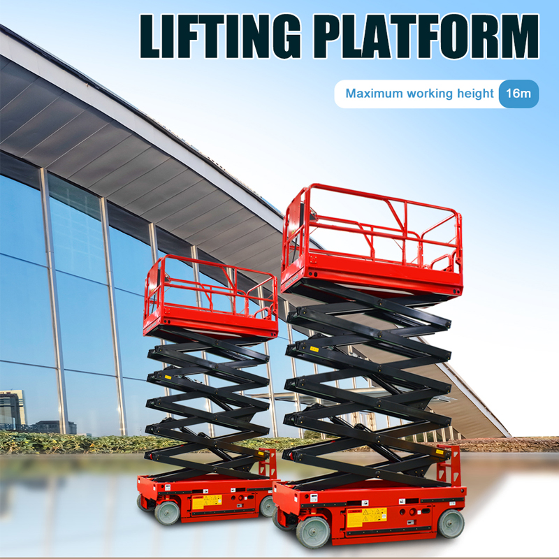 4m 6m 10m 12m 16m Mobile Self Propelled Aerial Work Platform Electric Scissor Lift Electric Scaffolding