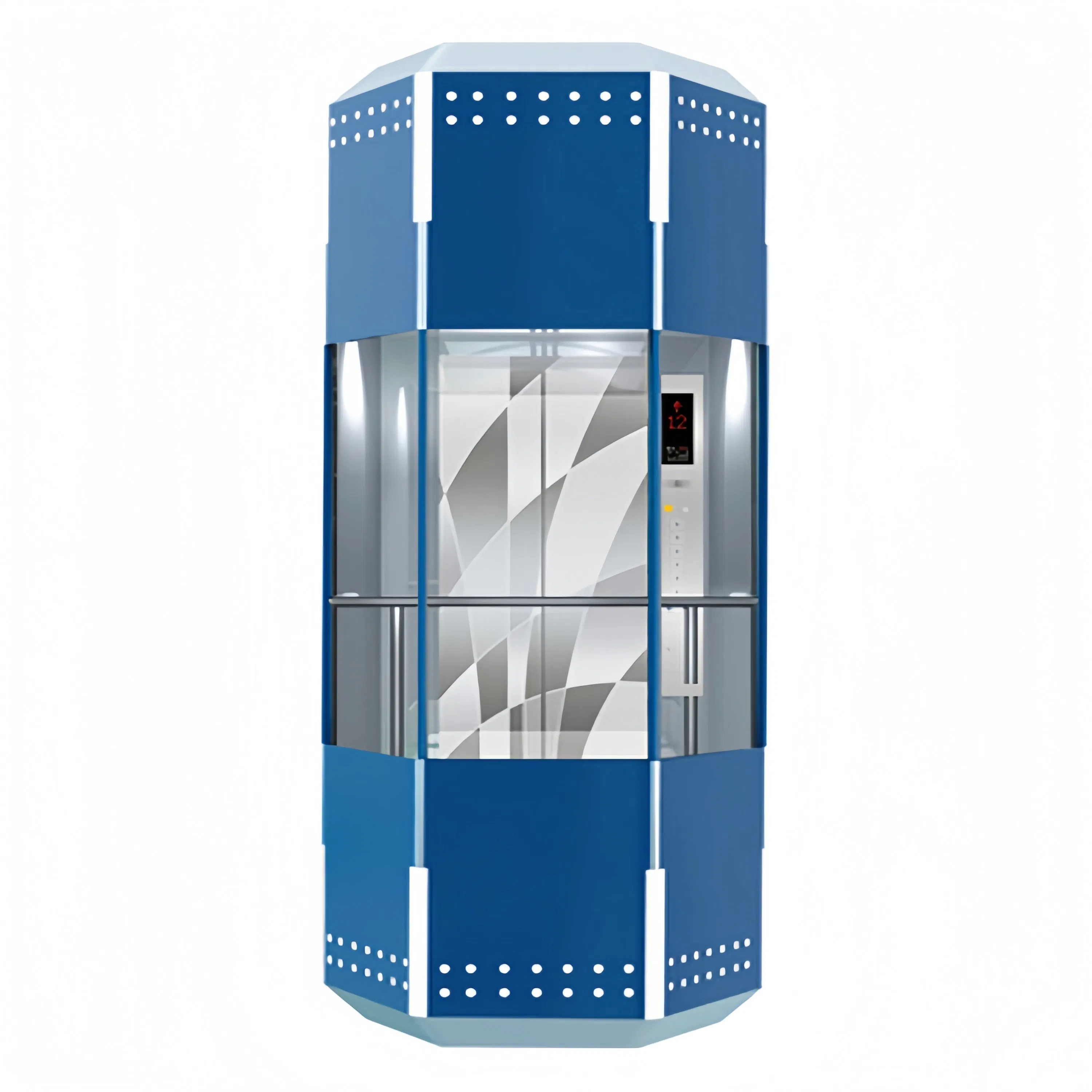 Gearless Home Villa Wheelchair Freight Residential Observation Capsule Indoor Outdoor Passenger Glass Stainless Steel Sightseeing Panoramic Elevator Lift