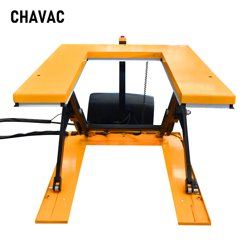 600kg Low Profile U-Shape Stationary Electric Lift Table