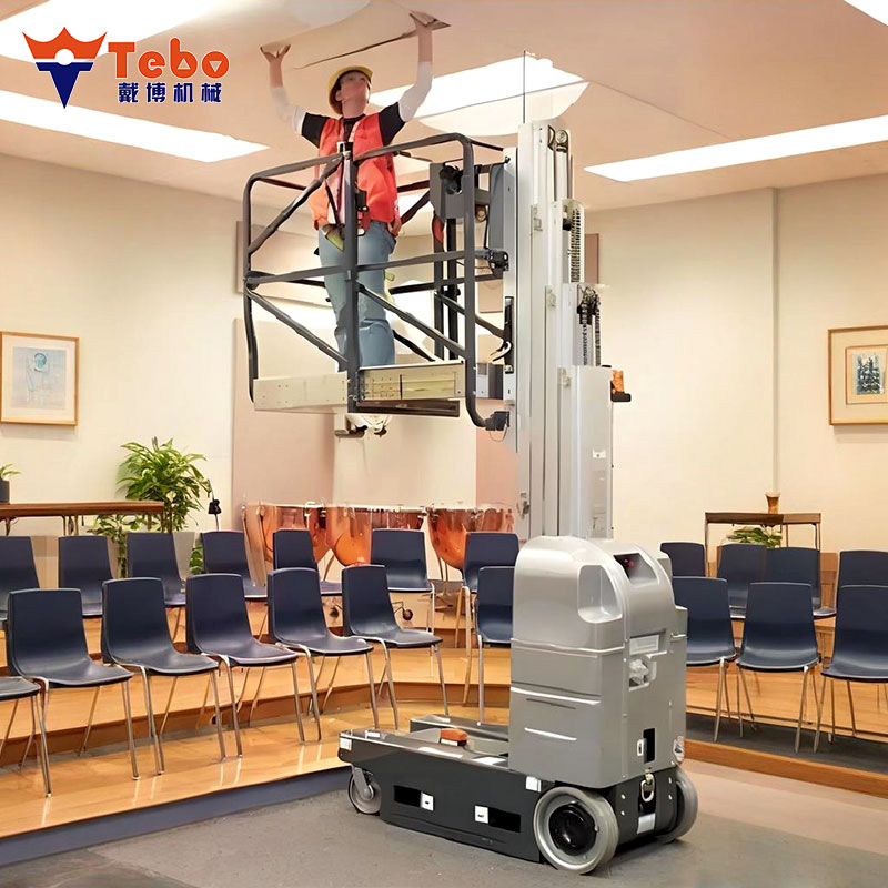 Electric Vertical Mast Lift for Warehouse and Workshop Operations